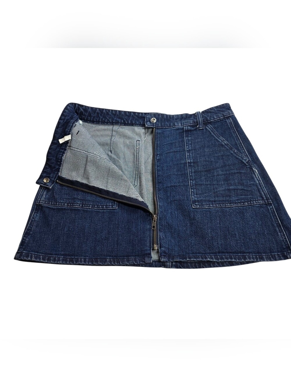 Madewell Denim Utility Zip Skirt - Picture 5 of 15